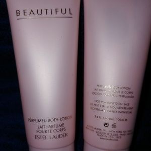 2 full sized Beautiful by Estee Lauder Body Lotion